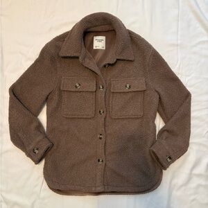 Abercrombie & Fitch Sherpa Shirt Jacket